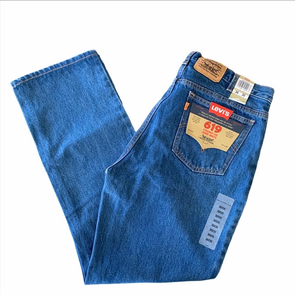 Vintage orange tag 619 straight leg Lévis - Picture 2 of 4